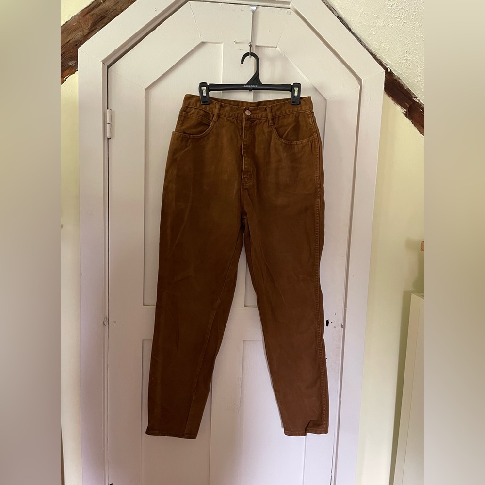 Brown jeans high waisted Bill Blass brown Size 14